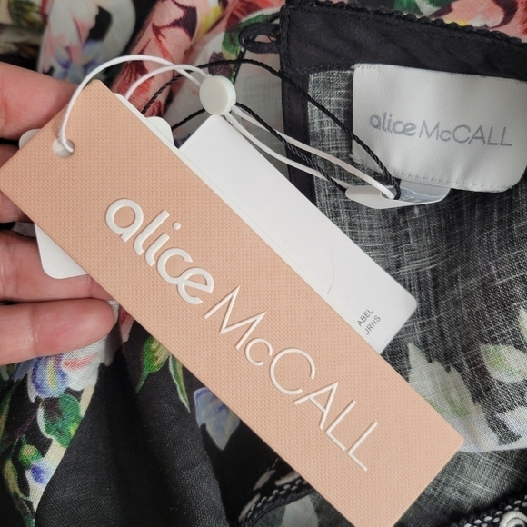 Alice McCall Black Magic Moments Linen Midi Dress NWT - Picture 13 of 15